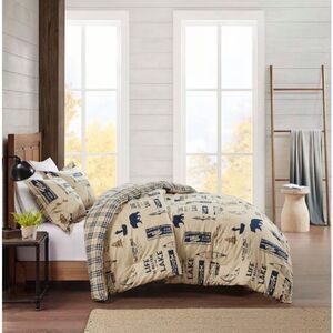 PREMIER COMFORT Flannel Full/Queen
Comforter Lake Mini Set